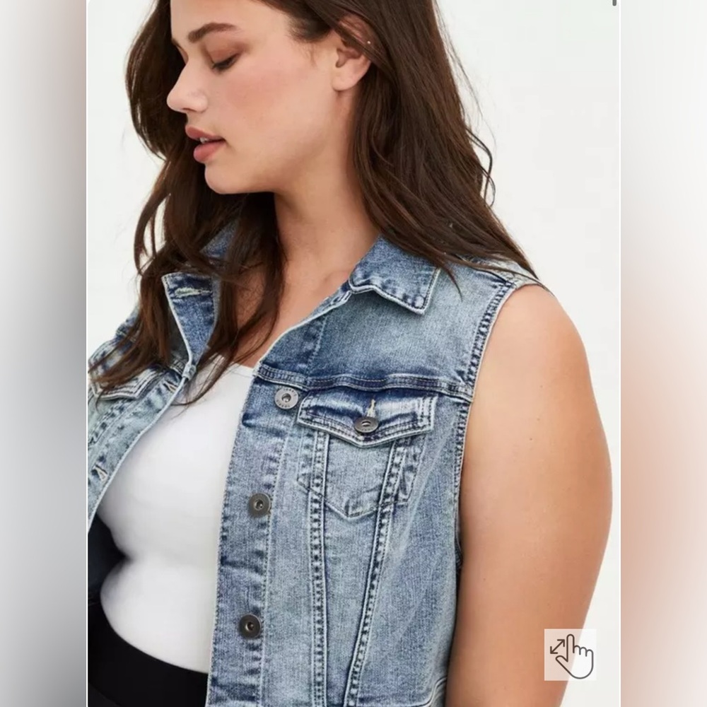 Torrid Blue Jean Vest
